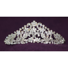 2015 Nouveaux accessoires de cheveux nuptiaux Tiara de mariage en cristal fait main